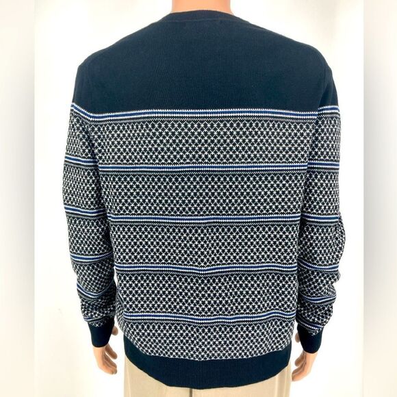 Banana Republic Organic Cotton Striped Men’s Sweater Size L - Picture 3 of 7